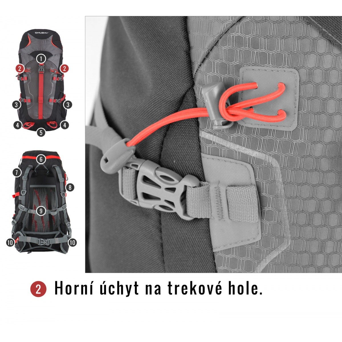 Husky Scape 38L Blu: Zaino Spedizione/Turistico Capiente E Resistente Con Chiusura A Cerniera